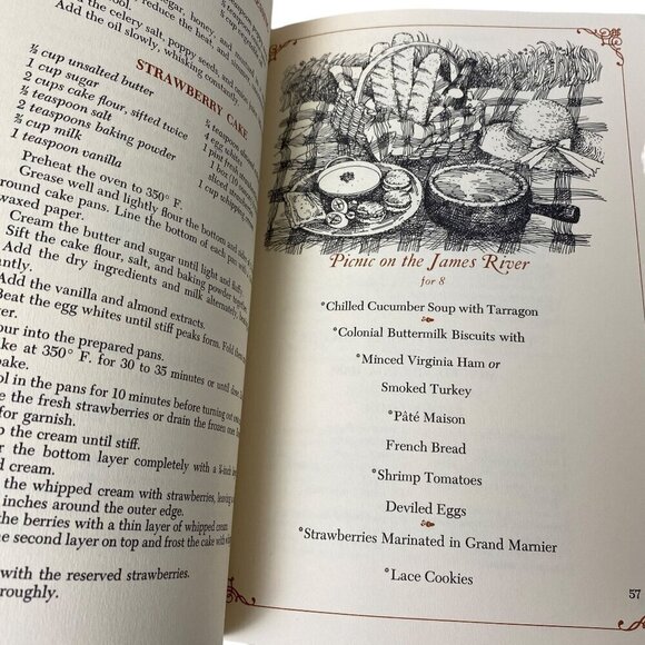 Favorite meals from Williamsburg Cookbook Vintage Book Softcover Recipes - Picture 13 of 16